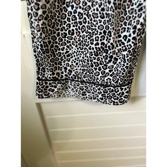 Victoria’s Secret Leopard Print Lounge Pajama Pants Drawstring Relaxed Size L - Picture 6 of 9